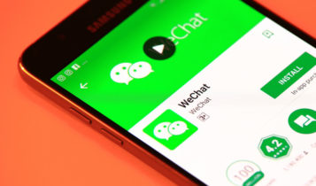WeChat application is being show on a phone with 